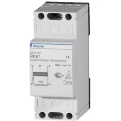 DOEPKE Klingeltransformator 230V 8V 1A RK 81 Reiheneinbaugerät 2TE