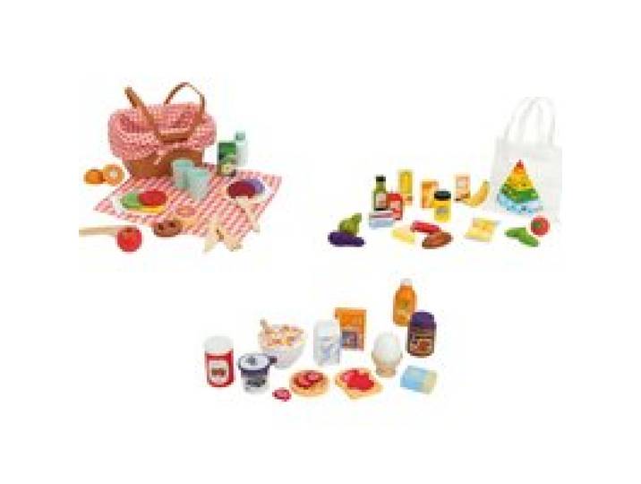 LUPILU® Set d'aliments en bois