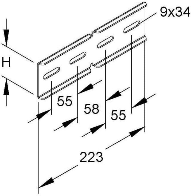 Niedax Connecteur d'angle KWV 60 S (KWV 60 S)
