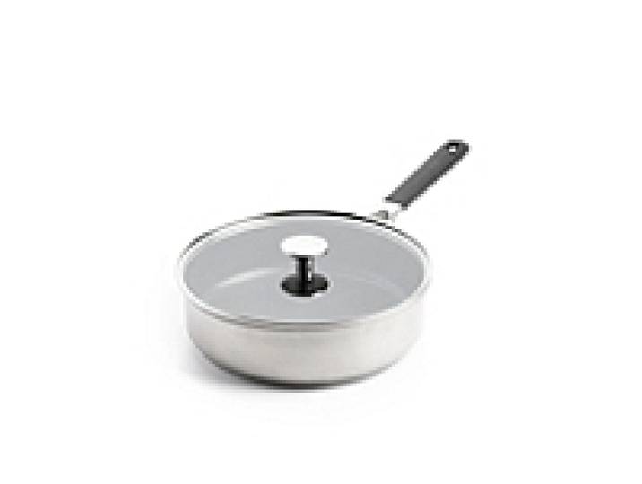Sauteuse 26 cm avec couvercle en verre KitchenAid Classic Inox 203983