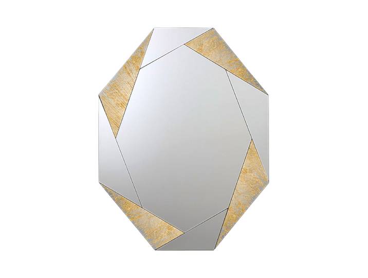 Grosser Design Wandspiegel „Laverna“ Gold, Transparent Schuller