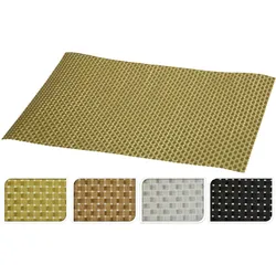 Festliche Platzdeckchen - Bronze Silber Gold Schwarz -Tischsets 4er Set 30 x 45