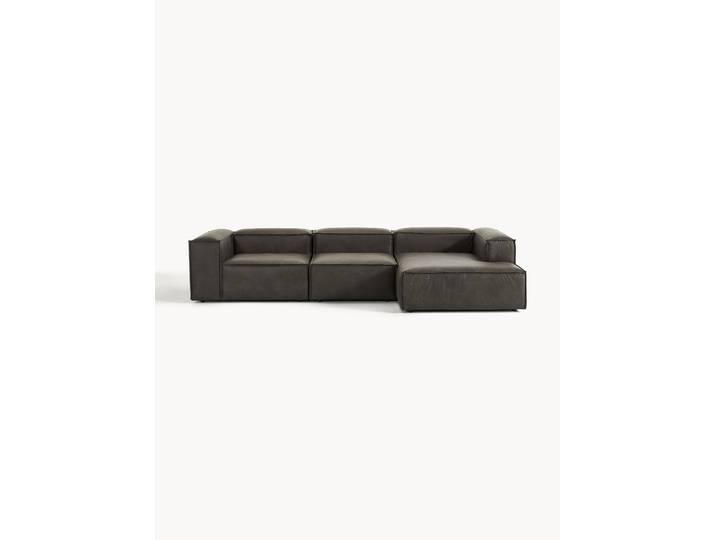 Modulaire leren hoekbank Lennon (4-zits)