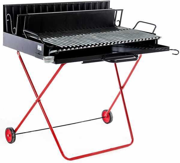 Pegoraro Angelo 323 Maxi - Holzgrill mit Grillrost - zusammenklappbar und tragbar