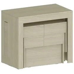 Dmora Auditore - Tisch- und Stuhlset, Ulmenholz Braun, 12 Plätze Made in Italy