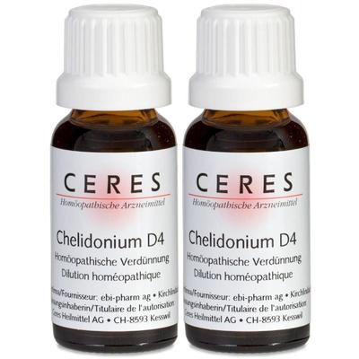 Ceres Chelidonium D 4 Dilution 2x 2x20 ml