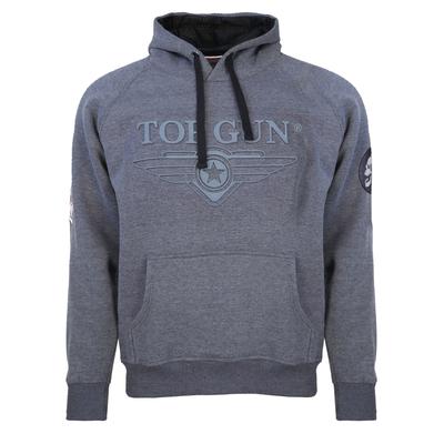 Kapuzenpullover TOP GUN "Simulator TG20191025", Herren, Gr. 50 (M), blau (navy), Obermaterial: 50% Baumwolle . 50% Polyester, Rundhals, Pullover Kapuzenpullover
