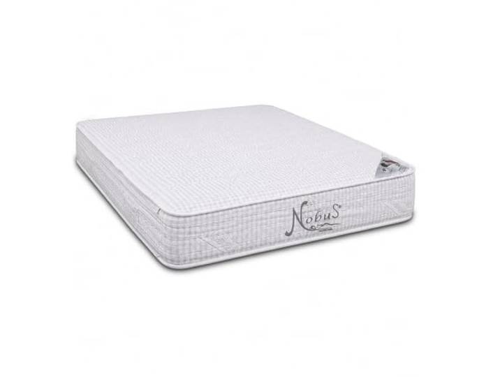 Nobus Matratze 140x200, 7-Zonen Taschenfederkernmatratze, Wendematratze 2 Härtegrade medium/fest, 25cm Höhe, Silberfäden im Bezug, atmungsaktiv, OEKO-TEX & CertiPUR zertifiziert