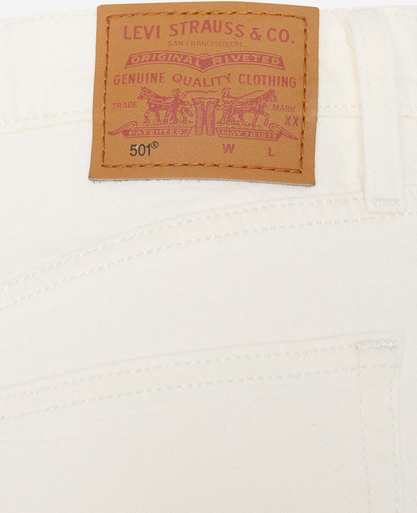 Levis 501 Original W - Short - Donna - Bianco W26