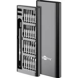 GOOBAY 77835 - Präzisionsschraubendreher, 48 teilig, mit Magnethalter