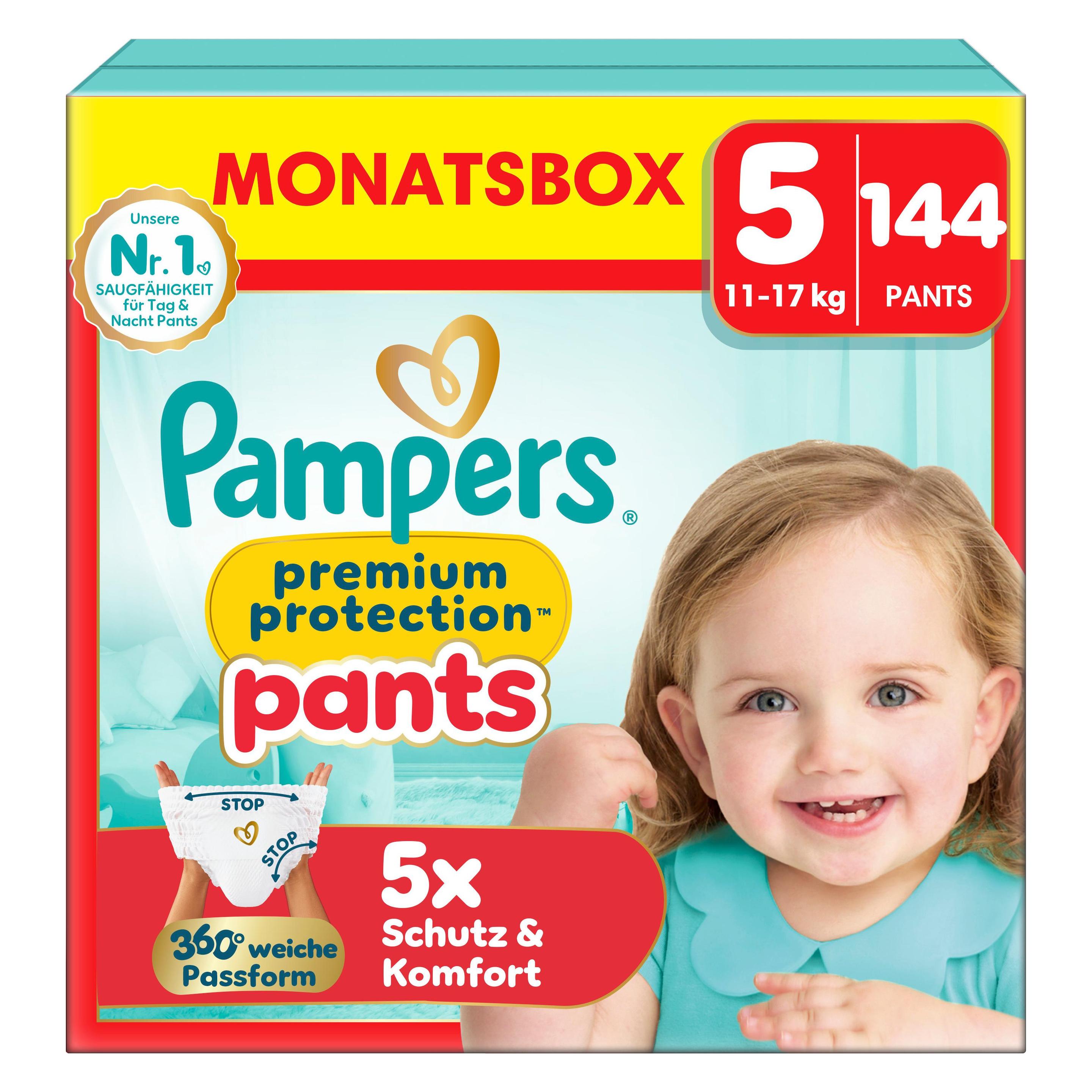 Pampers Premium Protection Pants (Gr. 5, Monatsbox, 144 Stk.) (8006540710517)