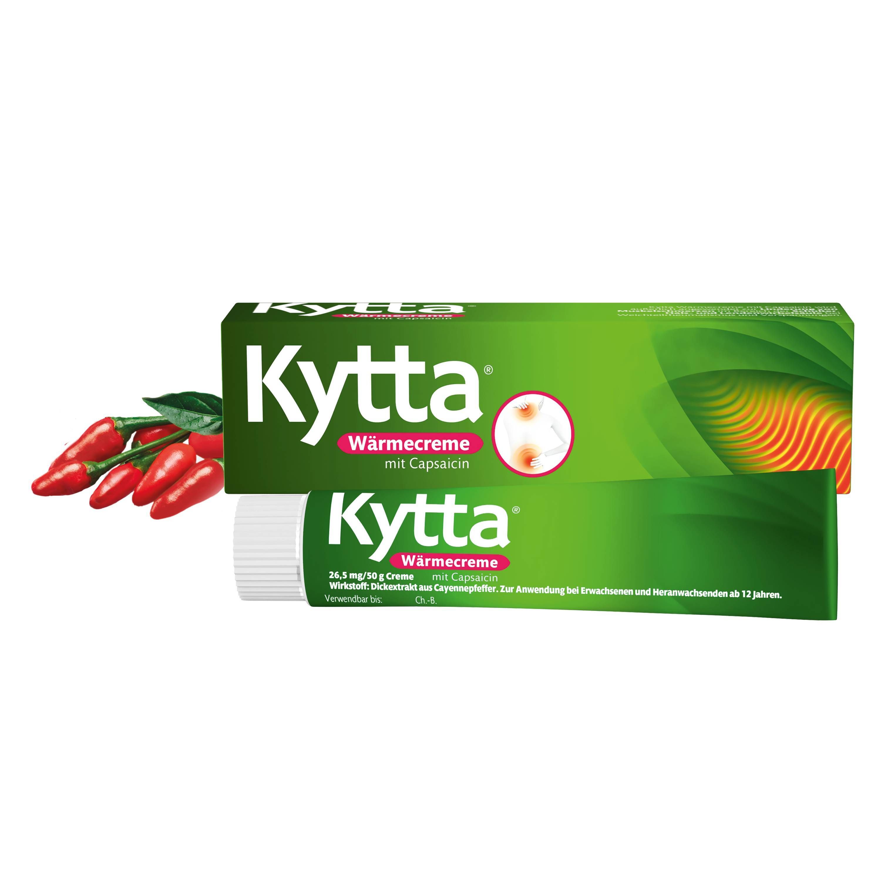 Kytta Wärmecreme mit Capsaicin 26,5 mg/50 g Creme 100