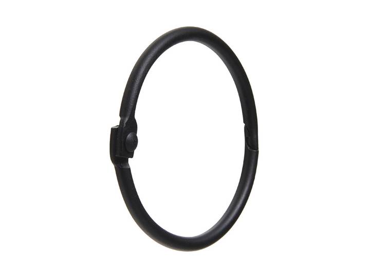 Spirella Duschvorhang-Ringen Ringo Mattschwarz 4 cm 12 Stück