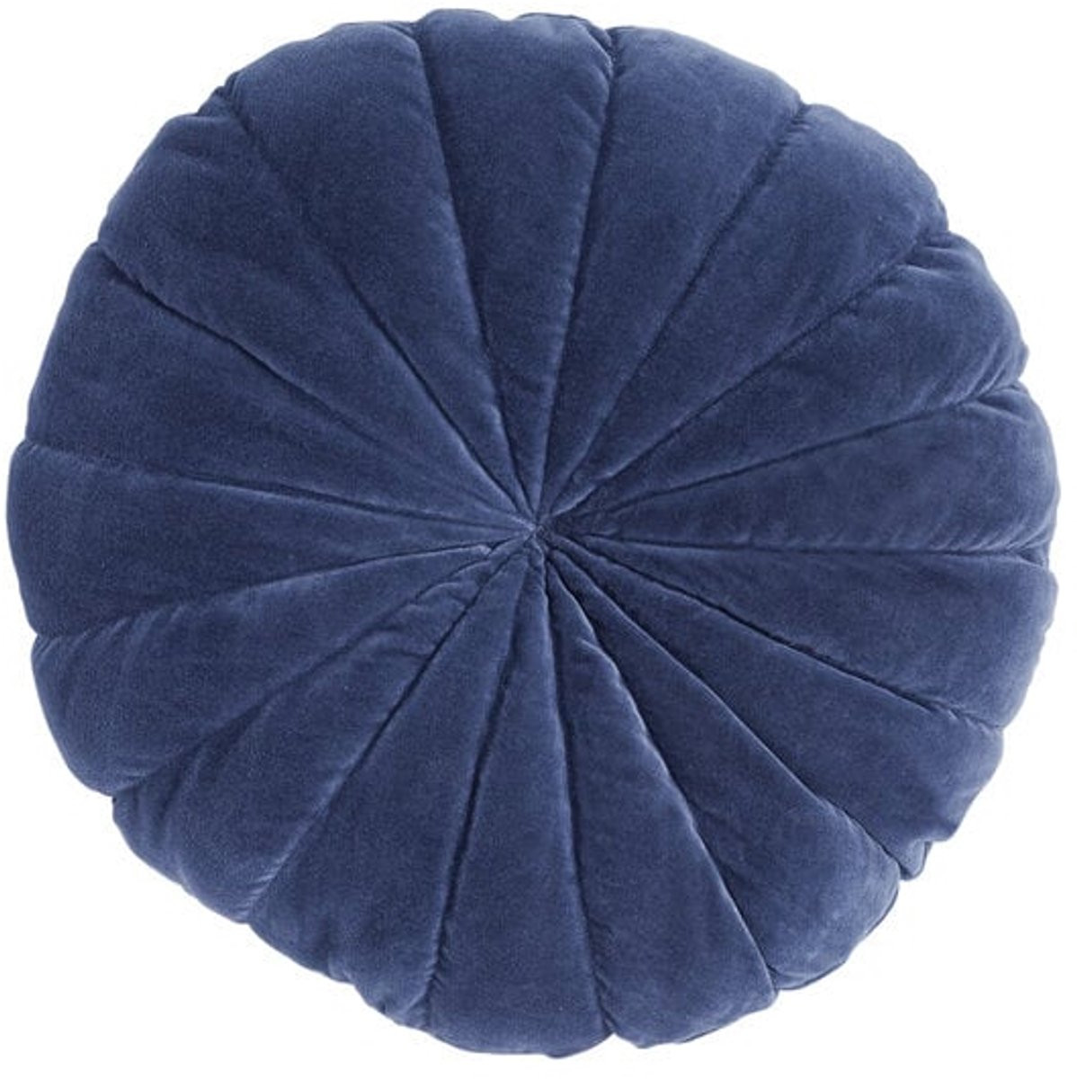 Linen & More Flower sierkussen blauw 40 x 10 cm