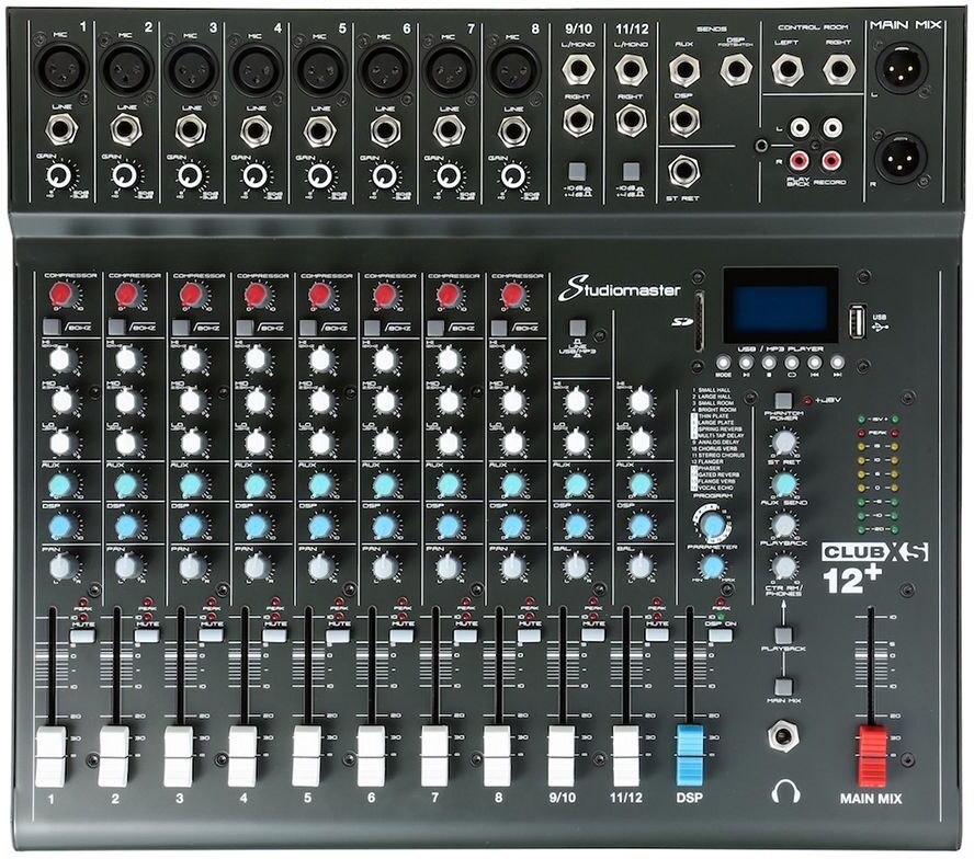 Studiomaster  CLUBXS12+  Mesa de Mistura Analógica