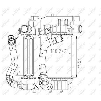 Nrf Ladeluftkühler [Hersteller-Nr. 30785] für Toyota