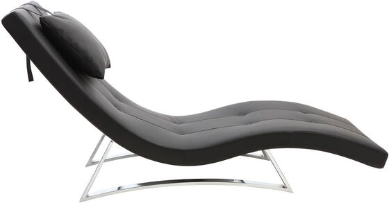 Miliboo Design-Liegestuhl Schwarz MONACO