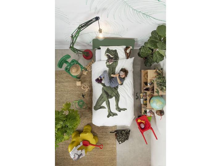 Snurk Dino dekbedovertrek