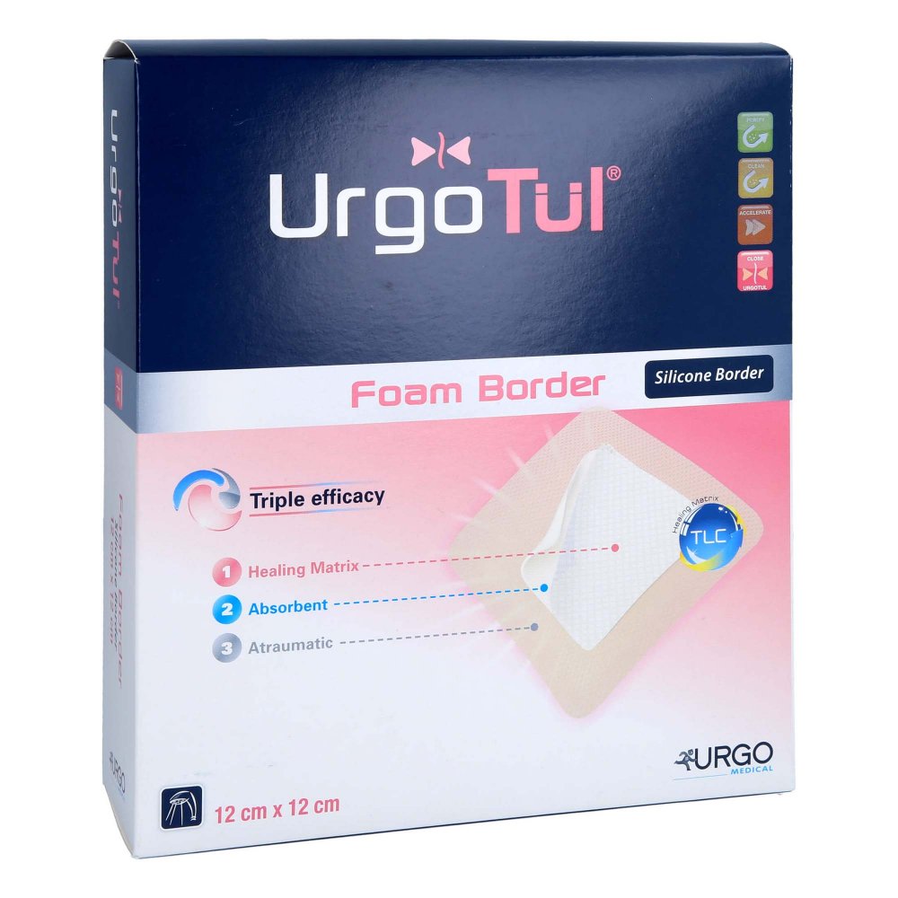Urgo GmbH Urgotül Foam Border 12x12 cm Verband 10203158