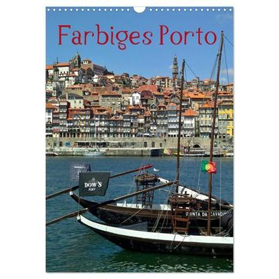 Farbiges Porto (Wandkalender 2027 DIN A3 hoch), CALVENDO Monatskalender