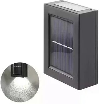 Perfect Picks Market Solar Up Down Wall Lights Waterproof Outdoor Solar Light For Garden And Home white 1pcs