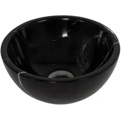Plieger, Babybadewanne, Mini Round Wax Plum - 26x26x12cm - Marmorschwarz