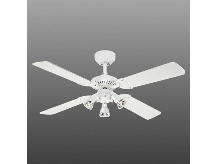 Westinghouse Princess Euro Ventilator, 3-flammig, weiß / opal, für Wohn- / Esszimmer, Holz, Modern