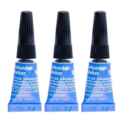 Stylex Sekundenkleber, 3 Tuben à 1g