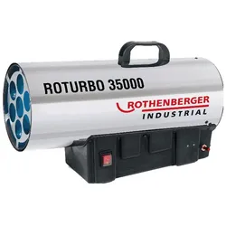 Rothenberger Gasheizung 34 kW Roturbo 35000, Heizlüfter, Rot