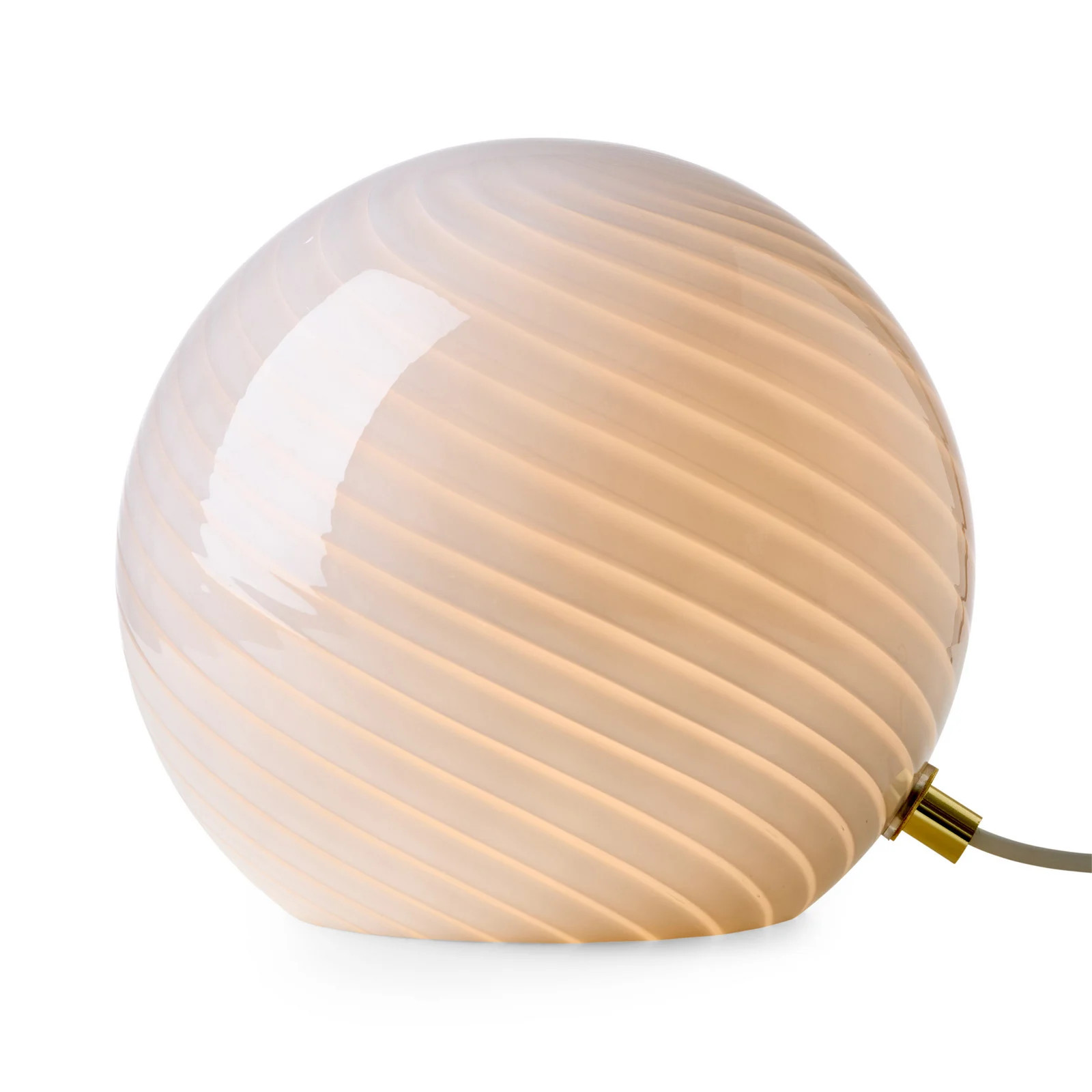 Halo Design CANDY tafellamp, grijs, glas, Ø 20 cm, E14