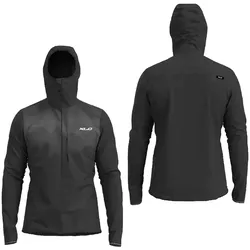 Maloja Hyb.Softshelljacke XLC Beifuss PrintedM. | deep black, Gr.XL, unisex, by maloja