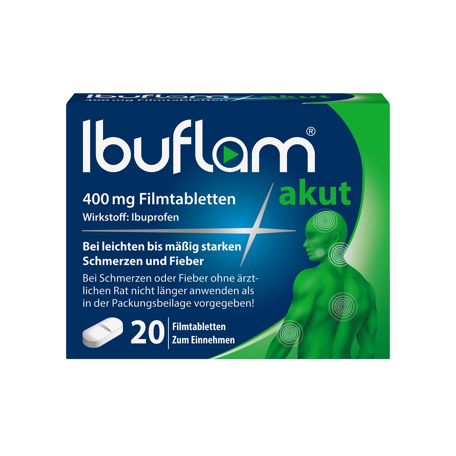 Ibuflam akut 400 mg Filmtabletten 20 St