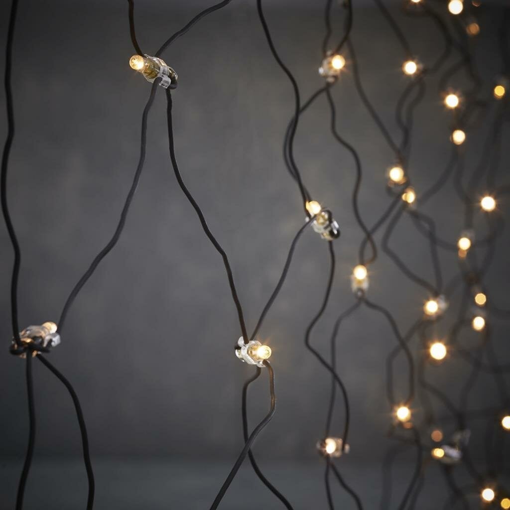 Luca connect XP kerstverlichting Net clear met 100 lampjes, 2 x 1 m