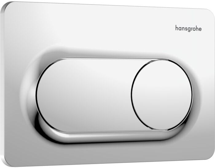 Hansgrohe iFrame Original S Betätigungsplatte 66002000 für 2-Mengen-Spülung, Kunststoff, chrom