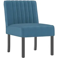 vidaXL Polsterstuhl Blau Samt