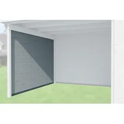 Weka Seitenwand für Anbau 240 cm tief für Designhaus 126, 172-grau