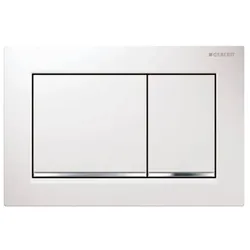 Geberit Abdeckplatte Omega 30 Weiß mit Tasten