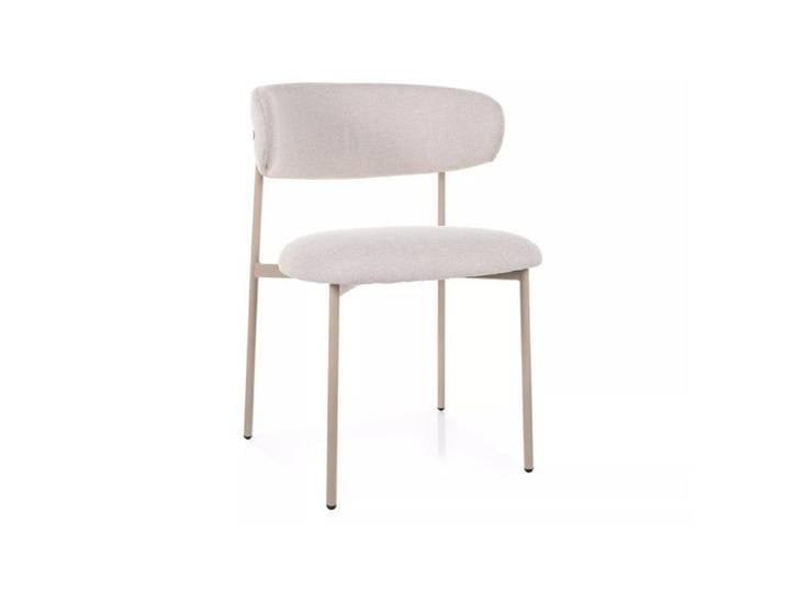 Chaise en tissu - Gamme Elton - Beige clair
