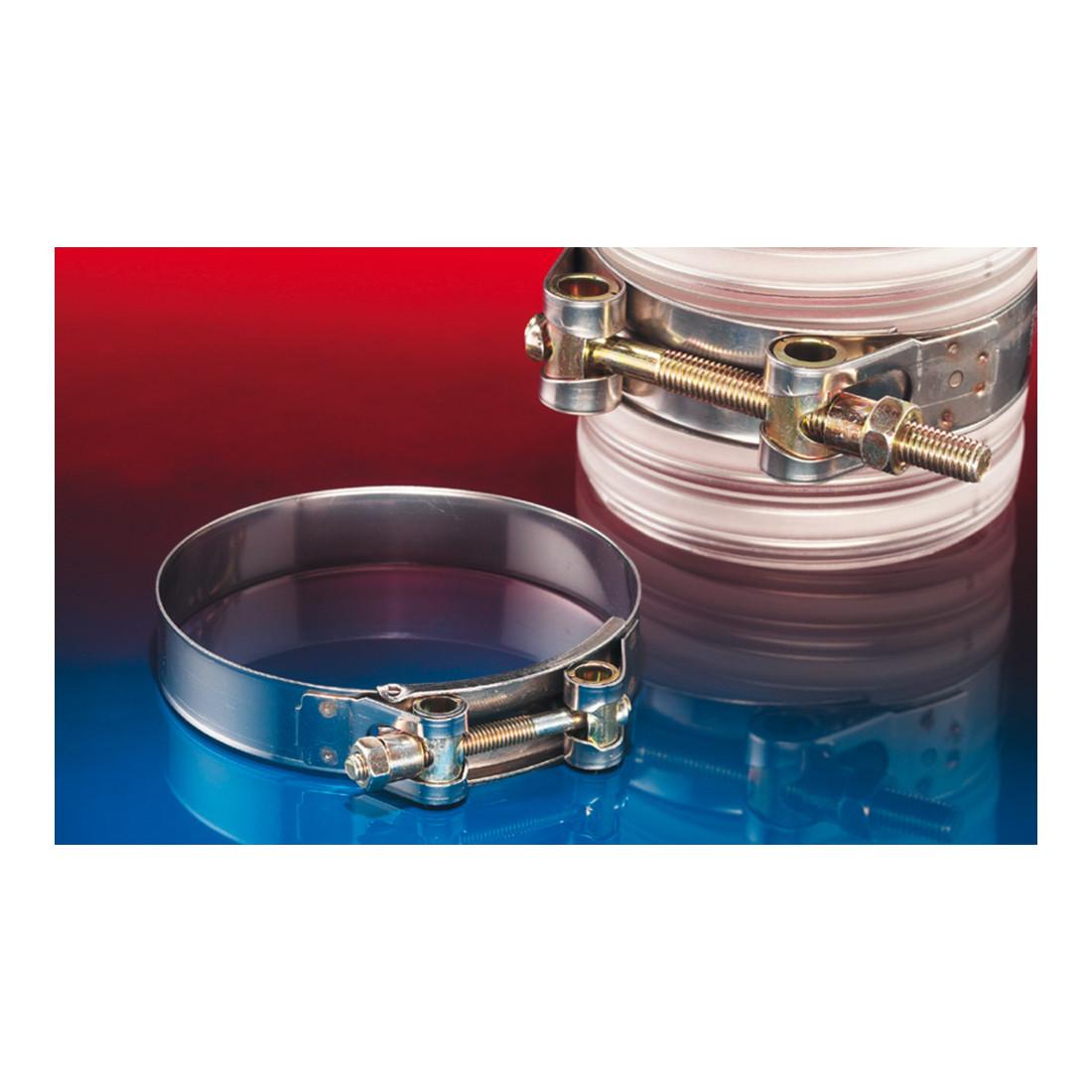 Norres CLAMP 211 Gelenkbolzenschelle Befestigung von schweren und außen glatten Schläuchen Ø 52-55mm W1 (4049645024824)