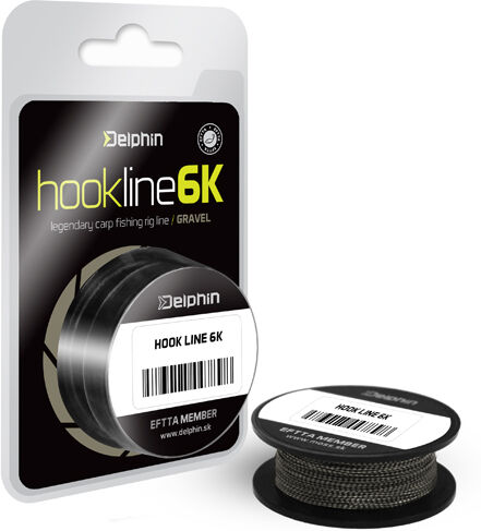 Delphin HOOKLINE 6K gravel 15lbs 20m Gray, Beige, Silver 15lbs 20m