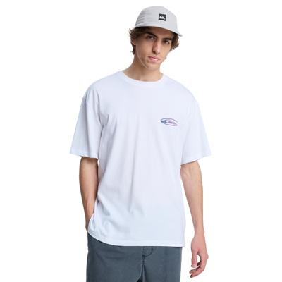 T-Shirt QUIKSILVER "Quikglobe", Herren, Gr. XL, weiß, Obermaterial: 100% Baumwolle., Shirts T-Shirt