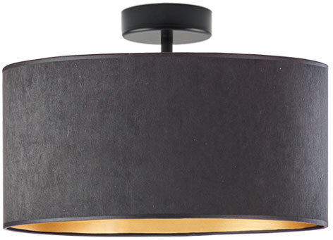 Fairmont Park Vannatter Semi Flush Mount Black/Black/Gold