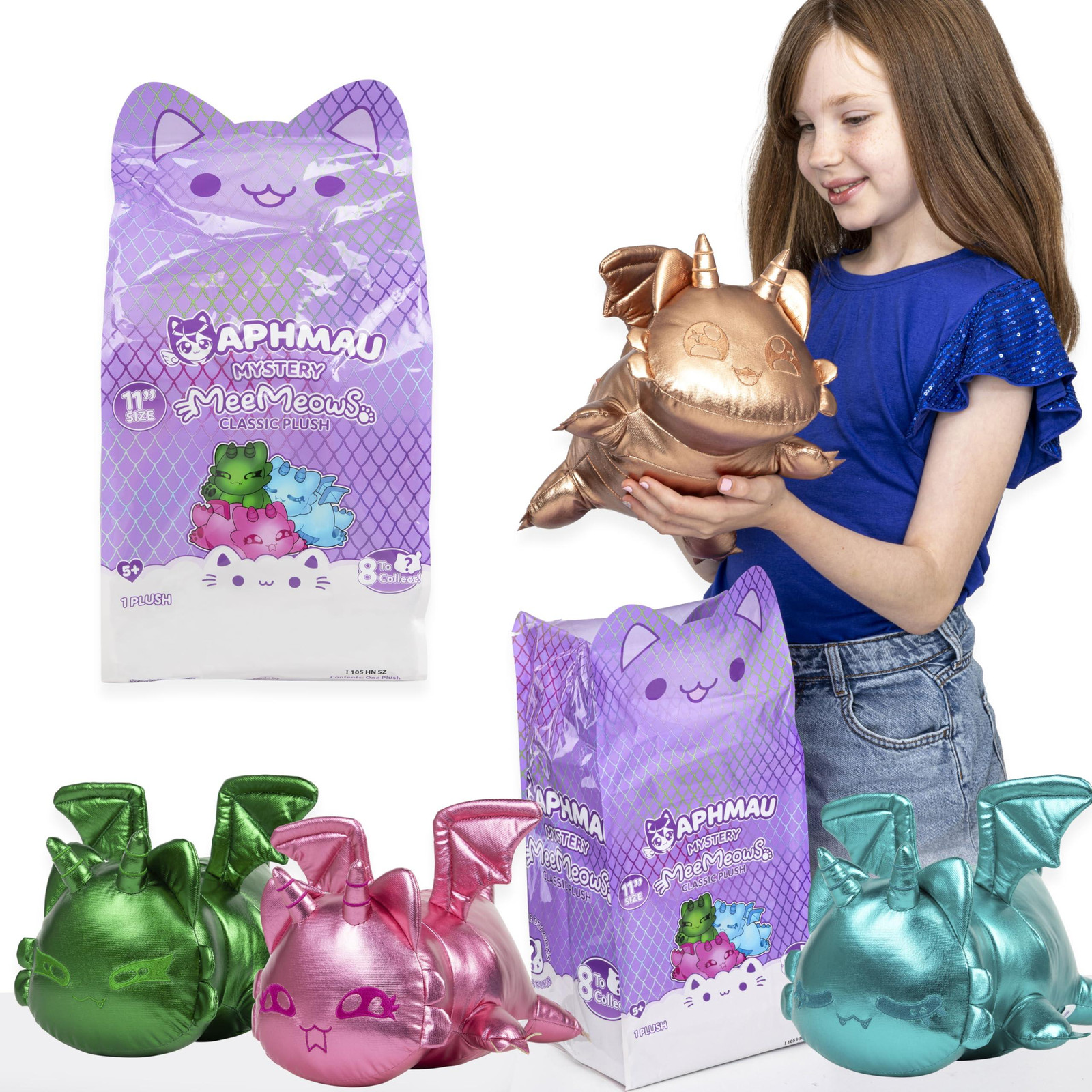 Aphmau Classic Mystery Pluche Knuffel Draak - 28 cm