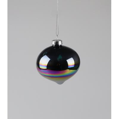 Dekokugel AM DESIGN "Weihnachstsdekoration aus Glas", bunt (irisierend), H:8cm, Glas, Dekofiguren, 6er Set