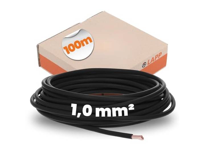 Lapp Kabel H05V-K PVC Schakeldraad - 1x1mm² - 100m Zwart