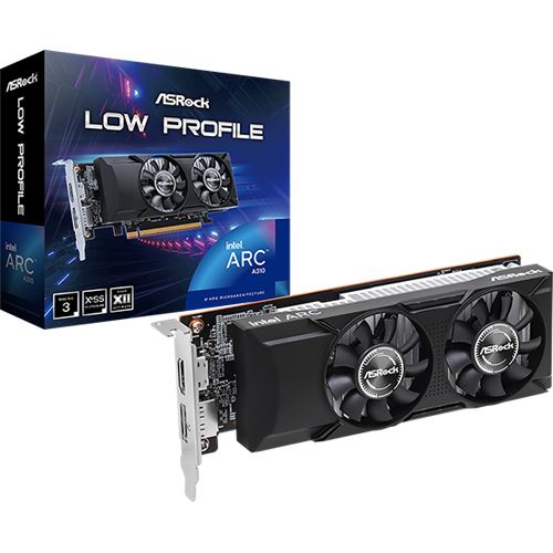 4GB ASRock Arc A310 Low Profile Aktiv PCIe 4.0 x16 (x8) (Retail)