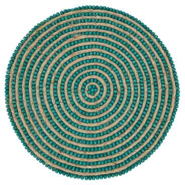 Saro Lifestyle Beaded Spiral Swirl Placemat (Set of 4)