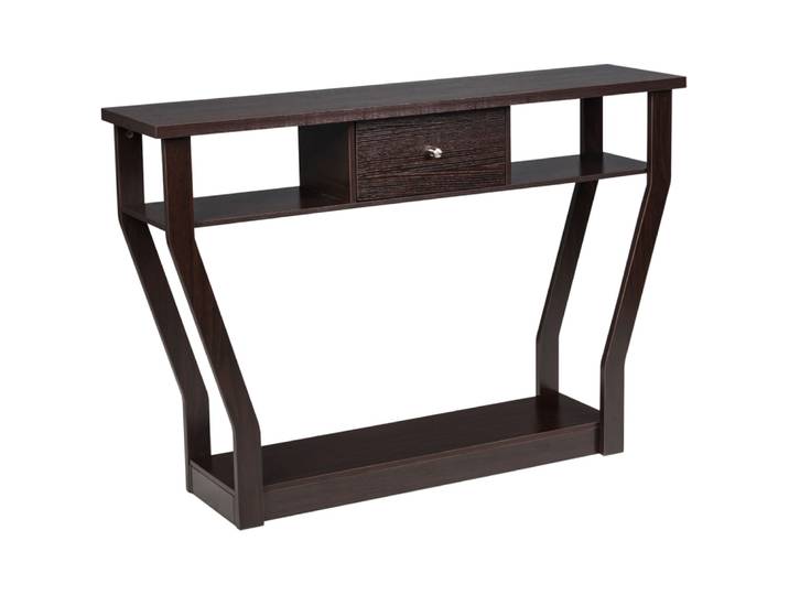 Table console marron 120 x 30 x 81 cm