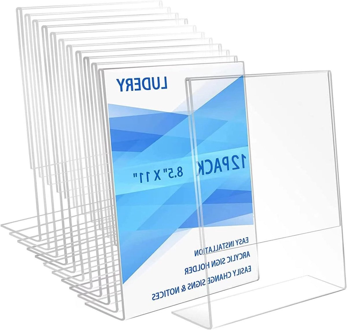Acryl Bordhouder Transparant Display Stand voor Informatie 8.5x11 Inch