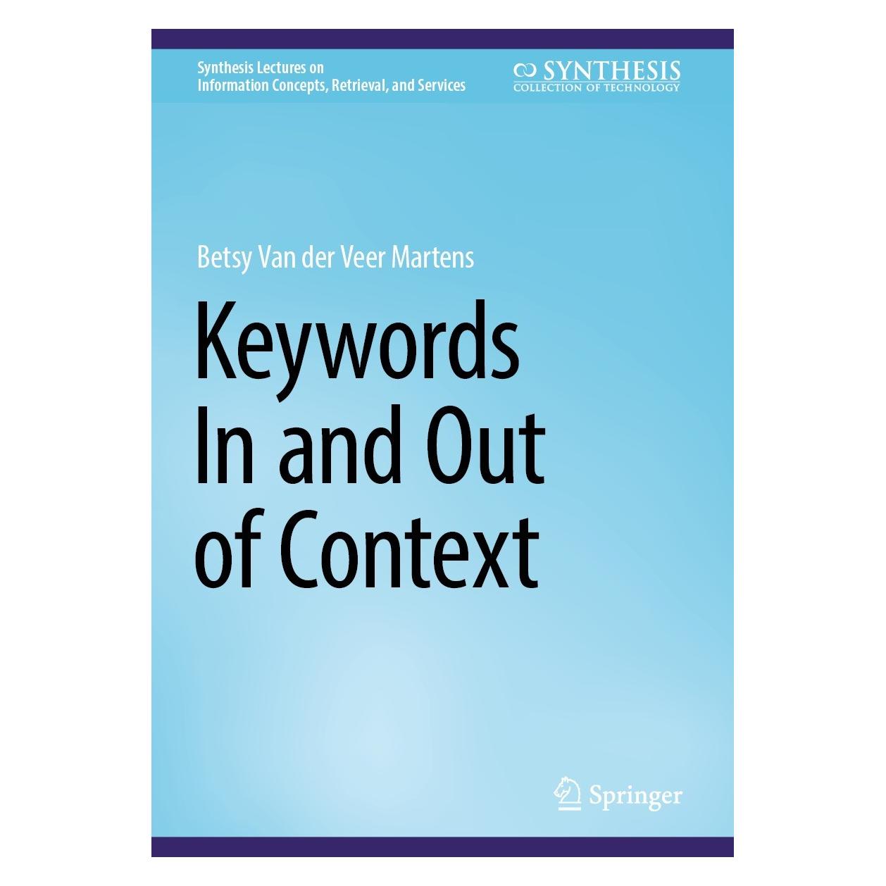 Springer Martens:Keywords In and Out of Context (Englisch, Hardcover, Betsy Van der Veer Martens) (9783031325298)